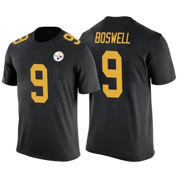 Men's Chris Boswell Pittsburgh Steelers Black Color Rush Legend T-Shirt