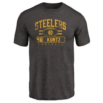 Men's Christian Kuntz Pittsburgh Steelers Flanker Tri-Blend T-Shirt - Black