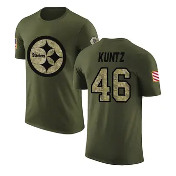 Youth Christian Kuntz Pittsburgh Steelers Olive Salute to Service Legend T-Shirt