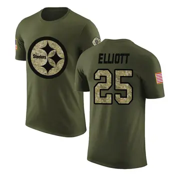 Youth DeShon Elliott Pittsburgh Steelers Olive Salute to Service Legend T-Shirt