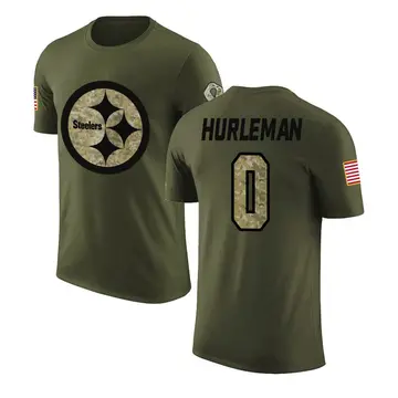 Youth Max Hurleman Pittsburgh Steelers Olive Salute to Service Legend T-Shirt